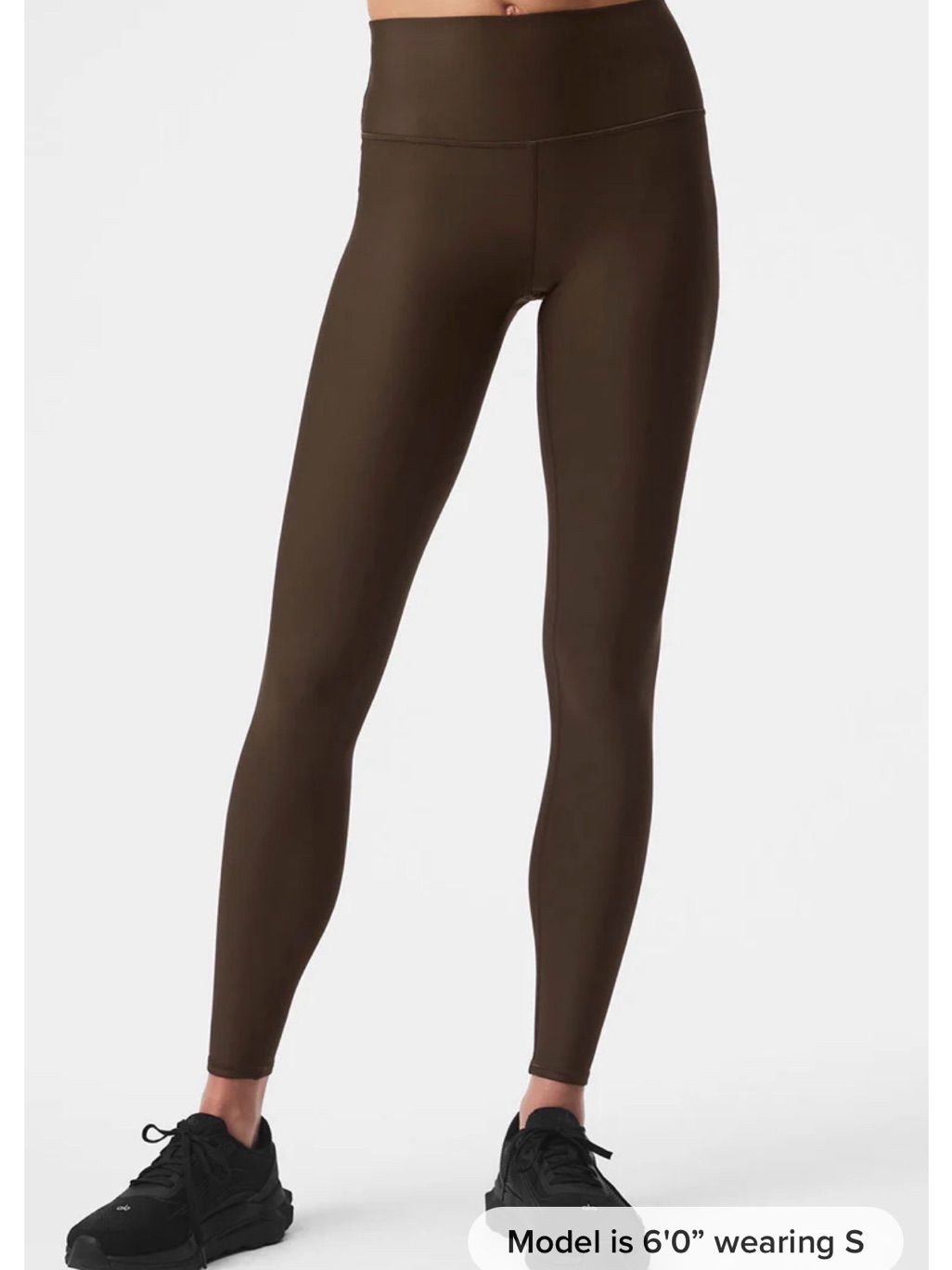 Alo Yoga Chocolate Brown 7/8 High-Waist Airlift Leggings